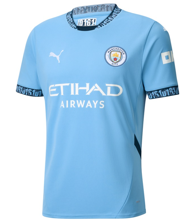 Manchester City Football Club 2024-2025 Season Home Jersey